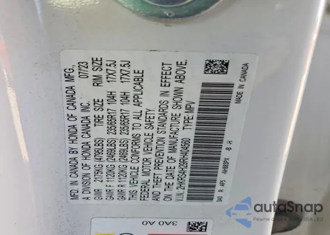 2024 Honda Cr-V Lx z USA, uszkodzony, nr VIN 2HKRS4H29RH404560